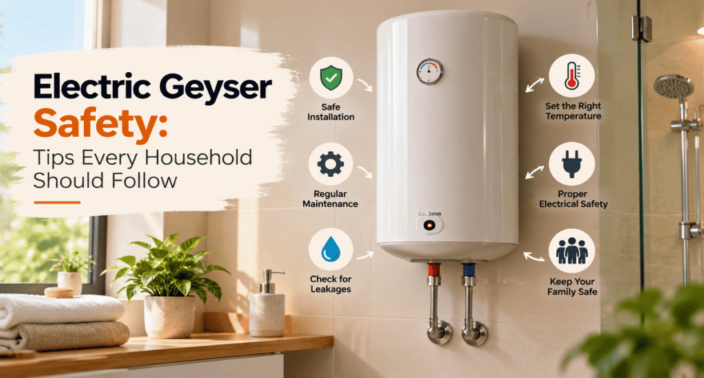 Electric geyser safety tips for household use
