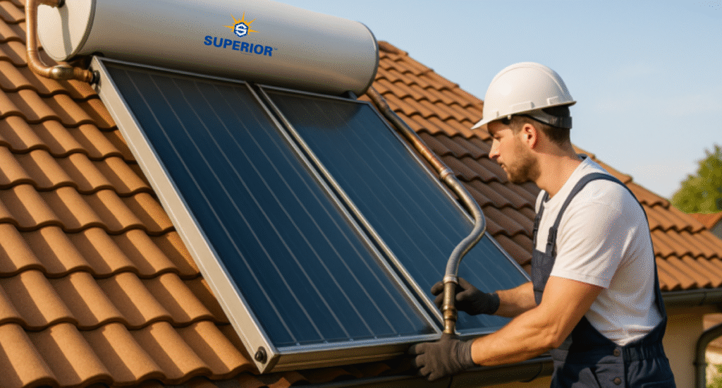 Common solar water heater problems and solutions including leakage, low pressure, and heating issues