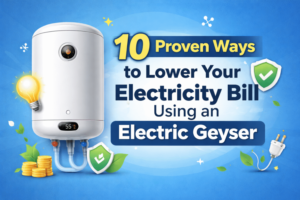 Electric geyser tips to save electricity and lower energy bills