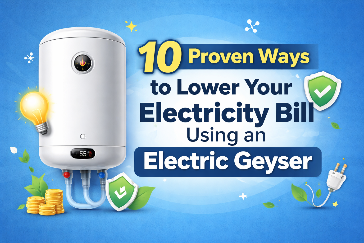 Electric geyser tips to save electricity and lower energy bills